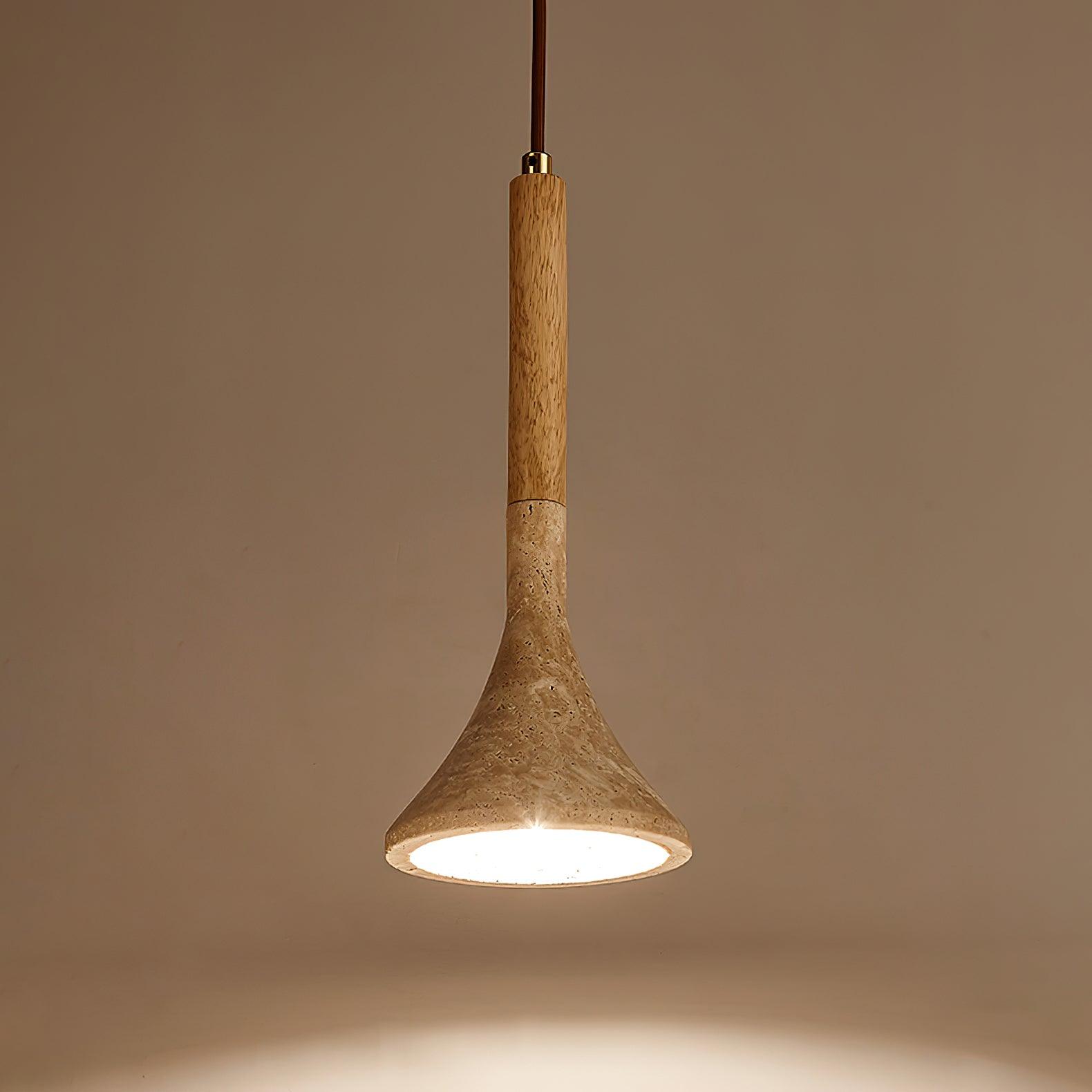 Aplomb Japandi Travertine Pendant Lamp