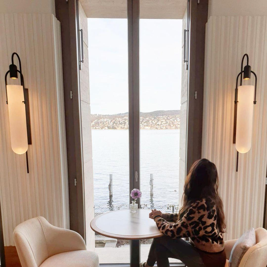 Verta Industrial Glass Wall Light