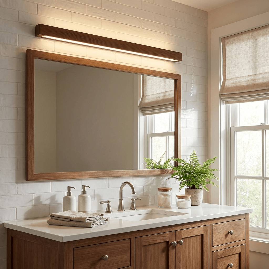Arlo Nordic Linear Wood Wall Light