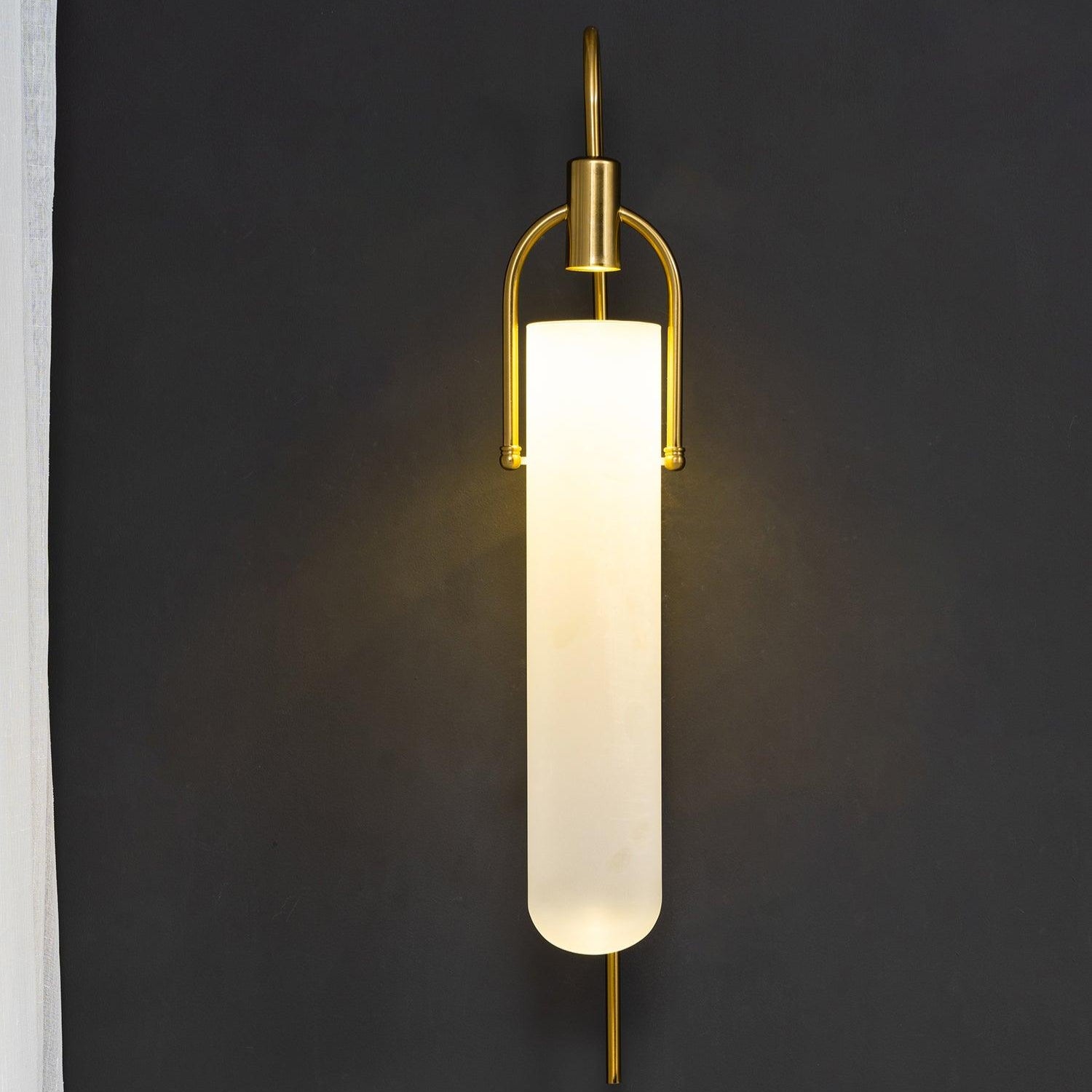 Verta Industrial Glass Wall Light