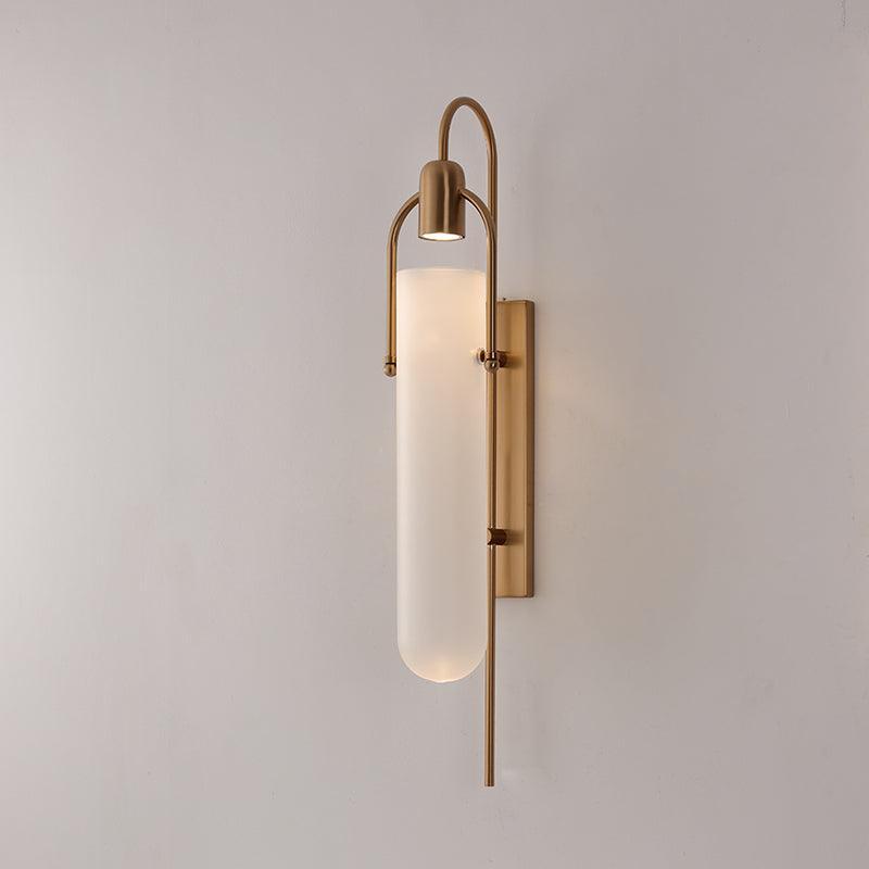 Verta Industrial Glass Wall Light
