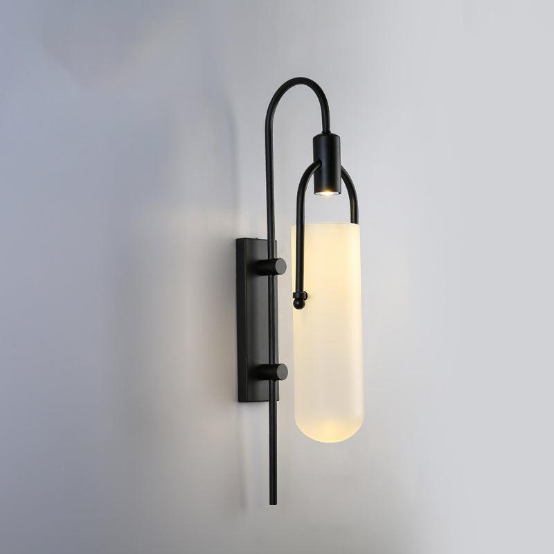 Verta Industrial Glass Wall Light