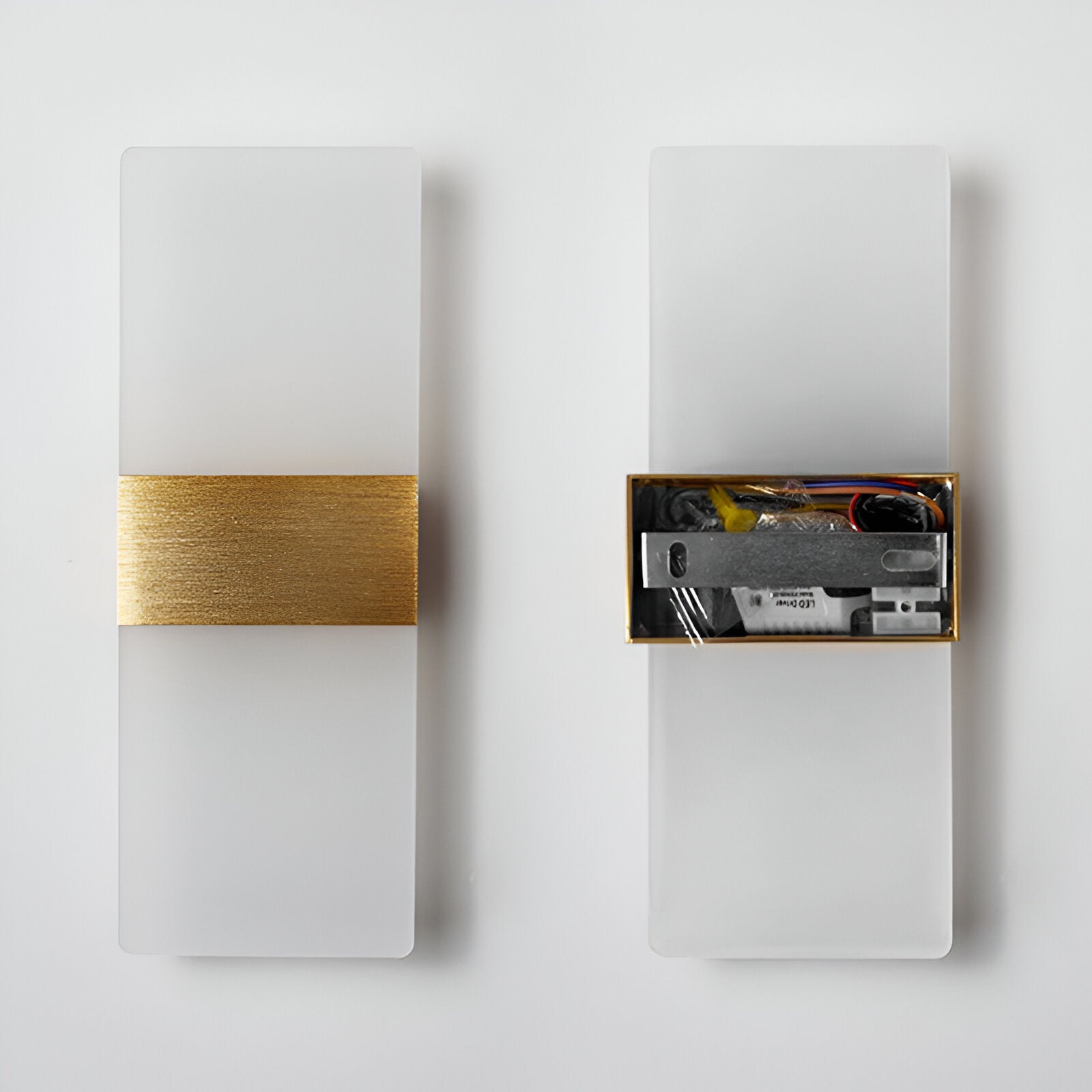 Minimalist Acrylic Aluminum Rectangle LED Wall Light