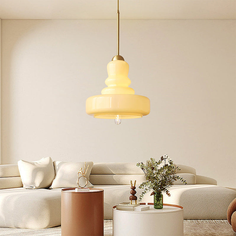 Ellery Vintage Schoolhouse Glass Pendant Light
