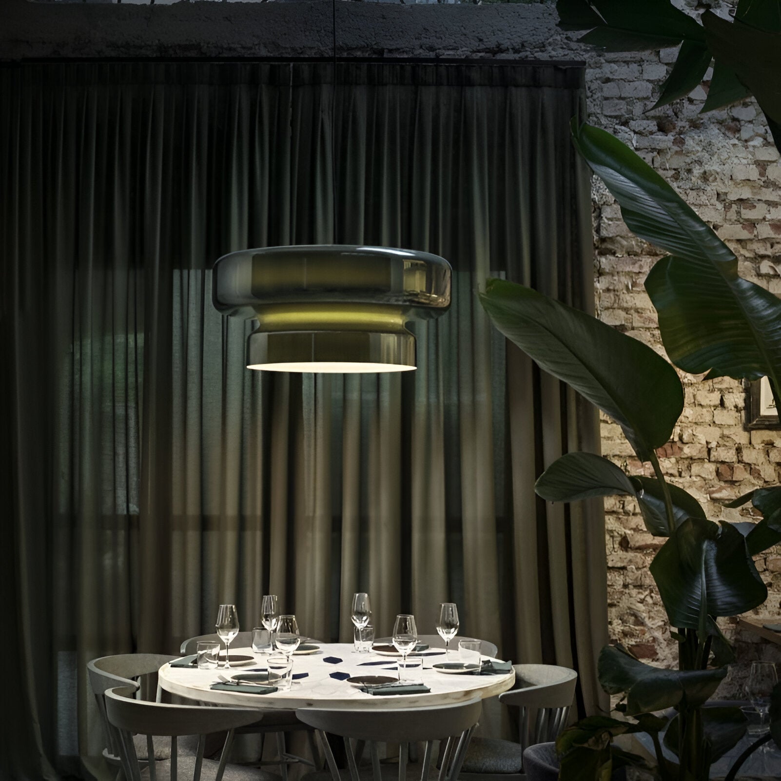 Bohemian Style Colored Glass Vicenta Pendant Light