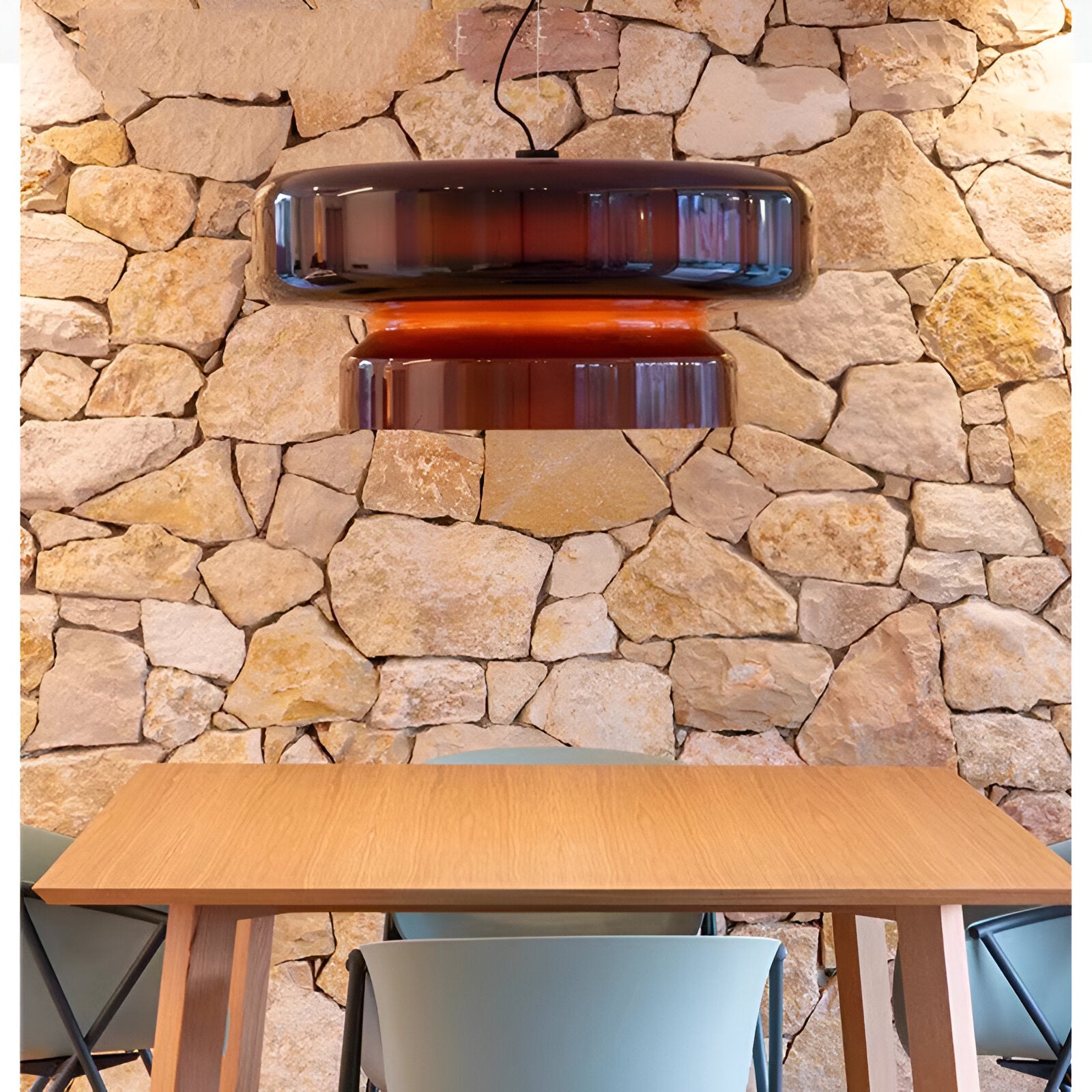 Bohemian Style Colored Glass Vicenta Pendant Light