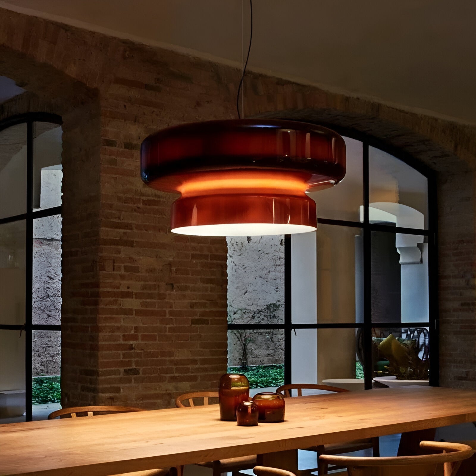 Bohemian Style Colored Glass Vicenta Pendant Light