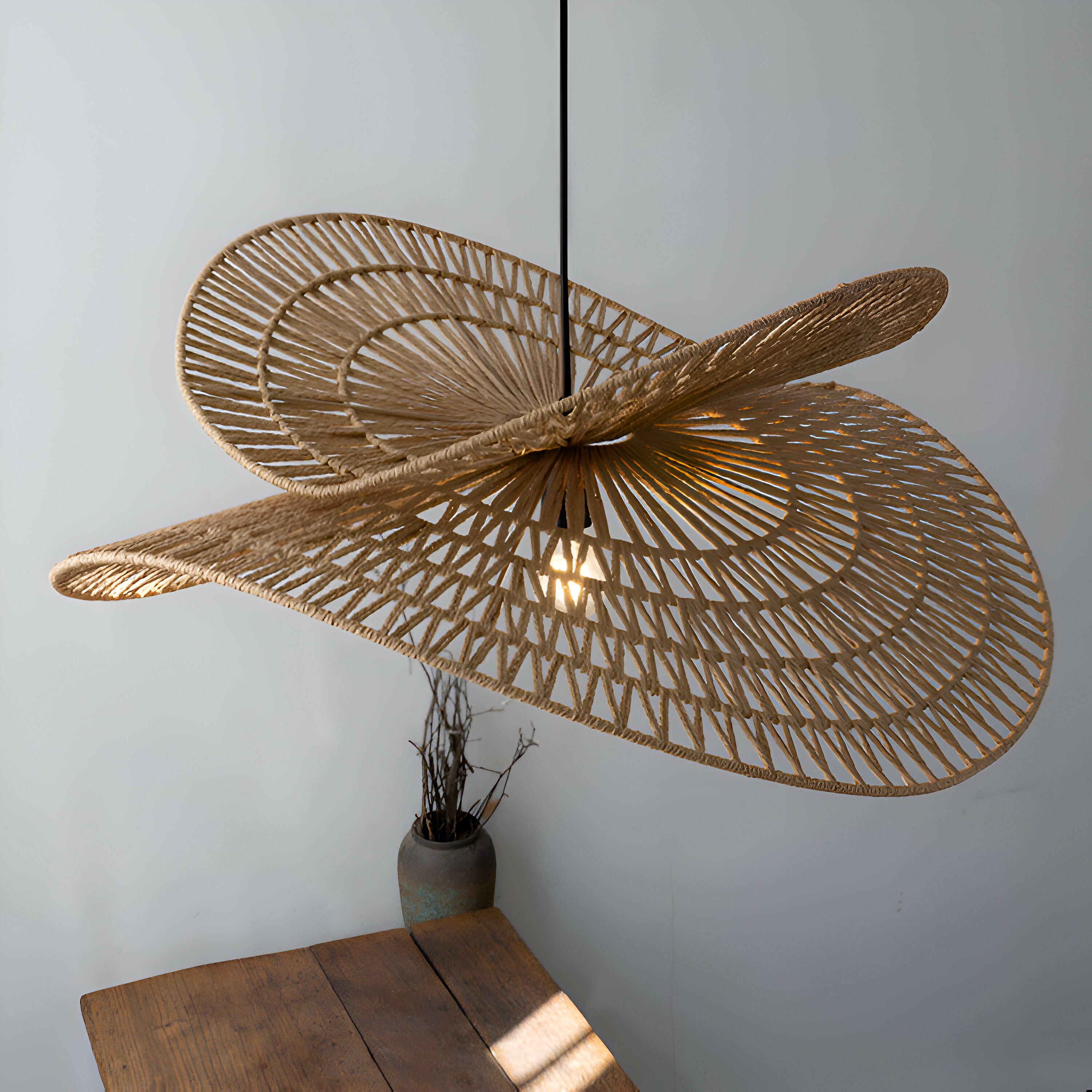 Boho Style Hemp Rope Ulima Pendant Light