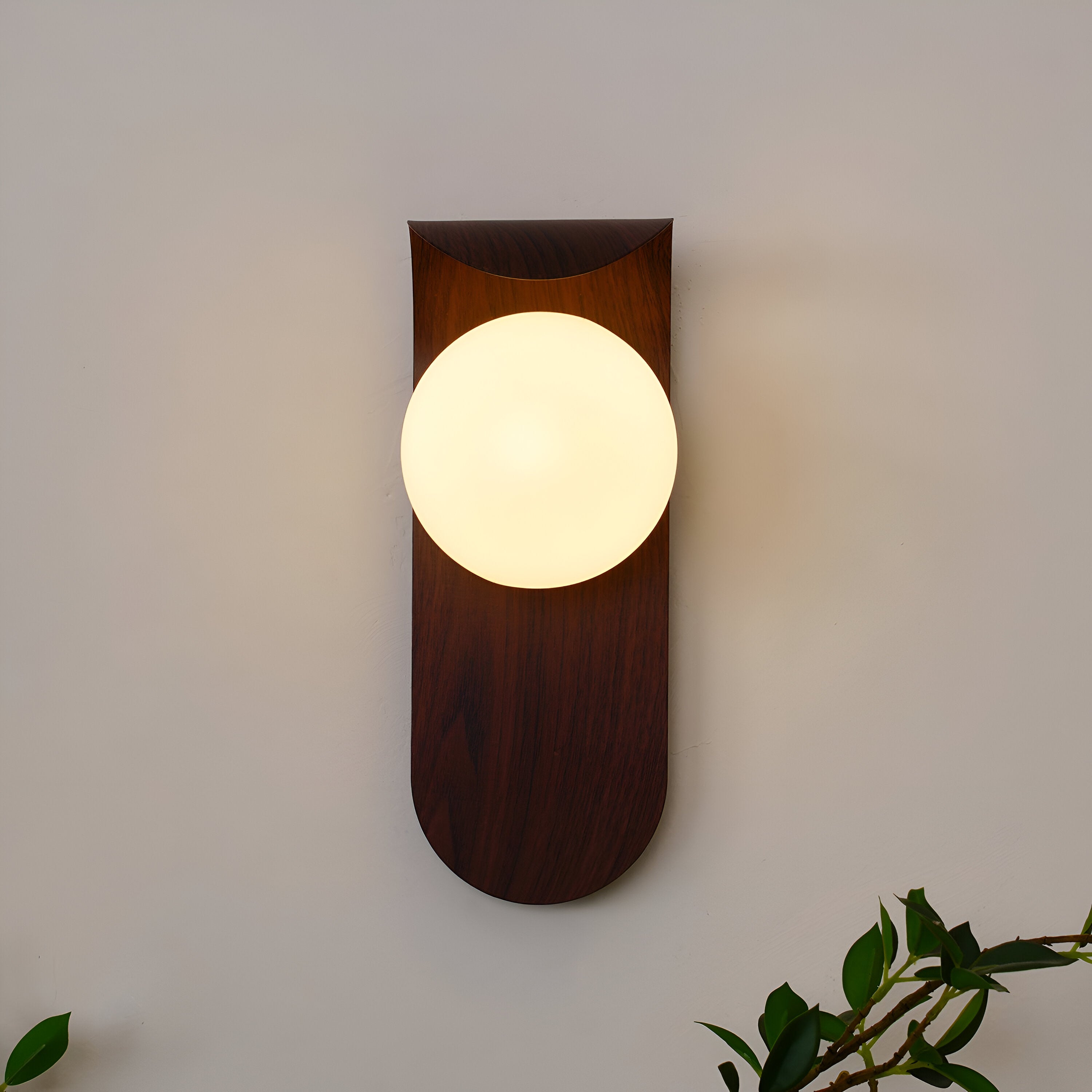 Carlyle Nordic Minimalist Iron Wood Accent LED Wall Light