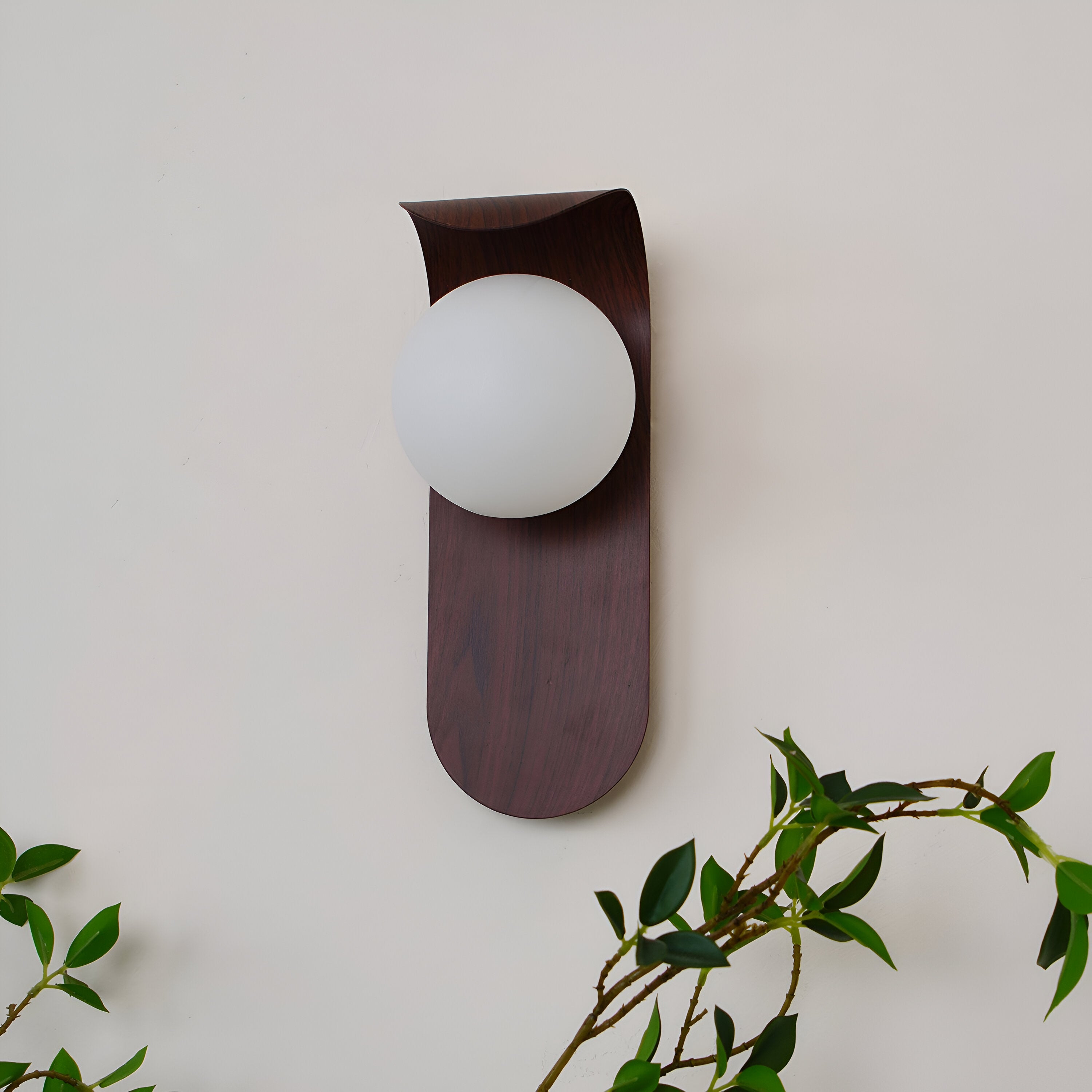 Carlyle Nordic Minimalist Iron Wood Accent LED Wall Light
