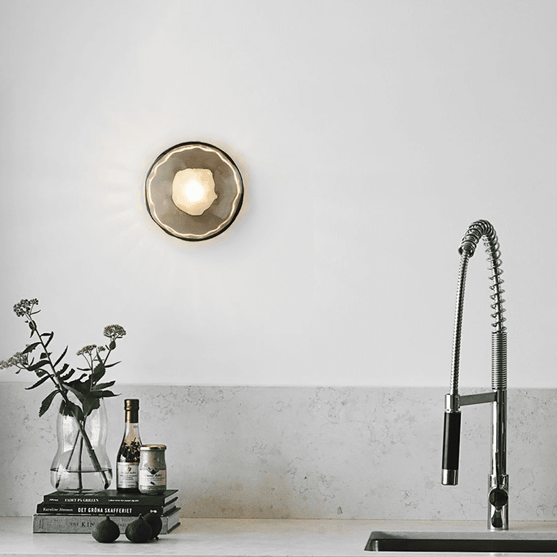 Nordic Round Design Ceto Glass Wall Light