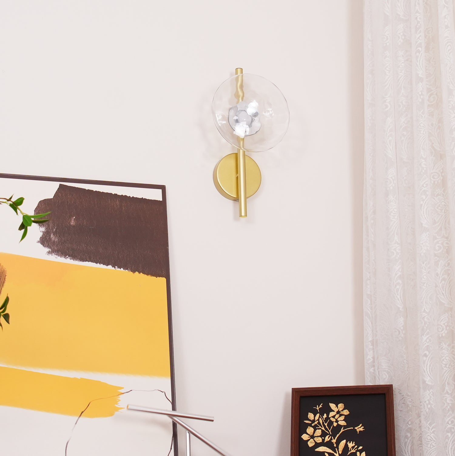 Nordic Round Design Ceto Glass Wall Light