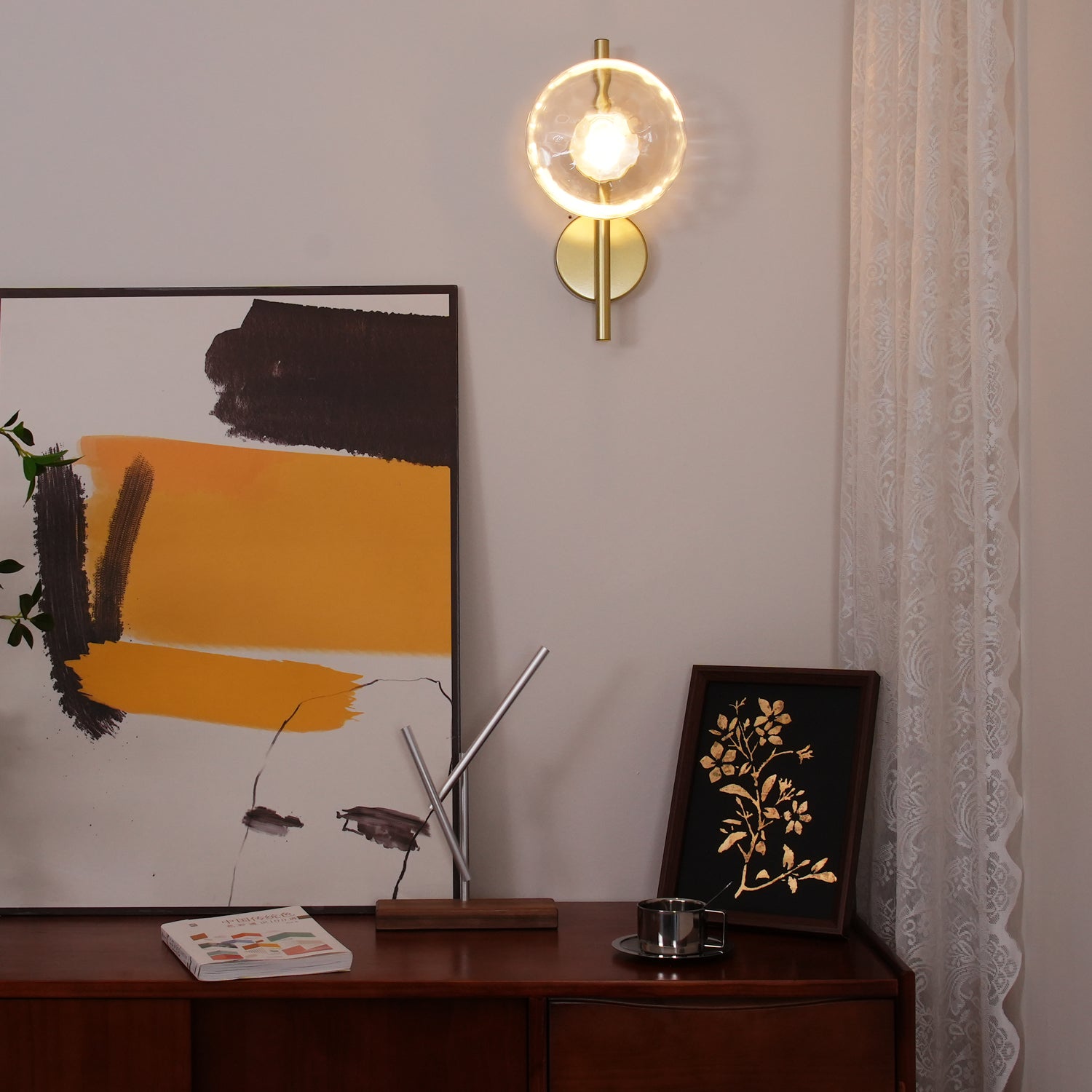 Nordic Round Design Ceto Glass Wall Light