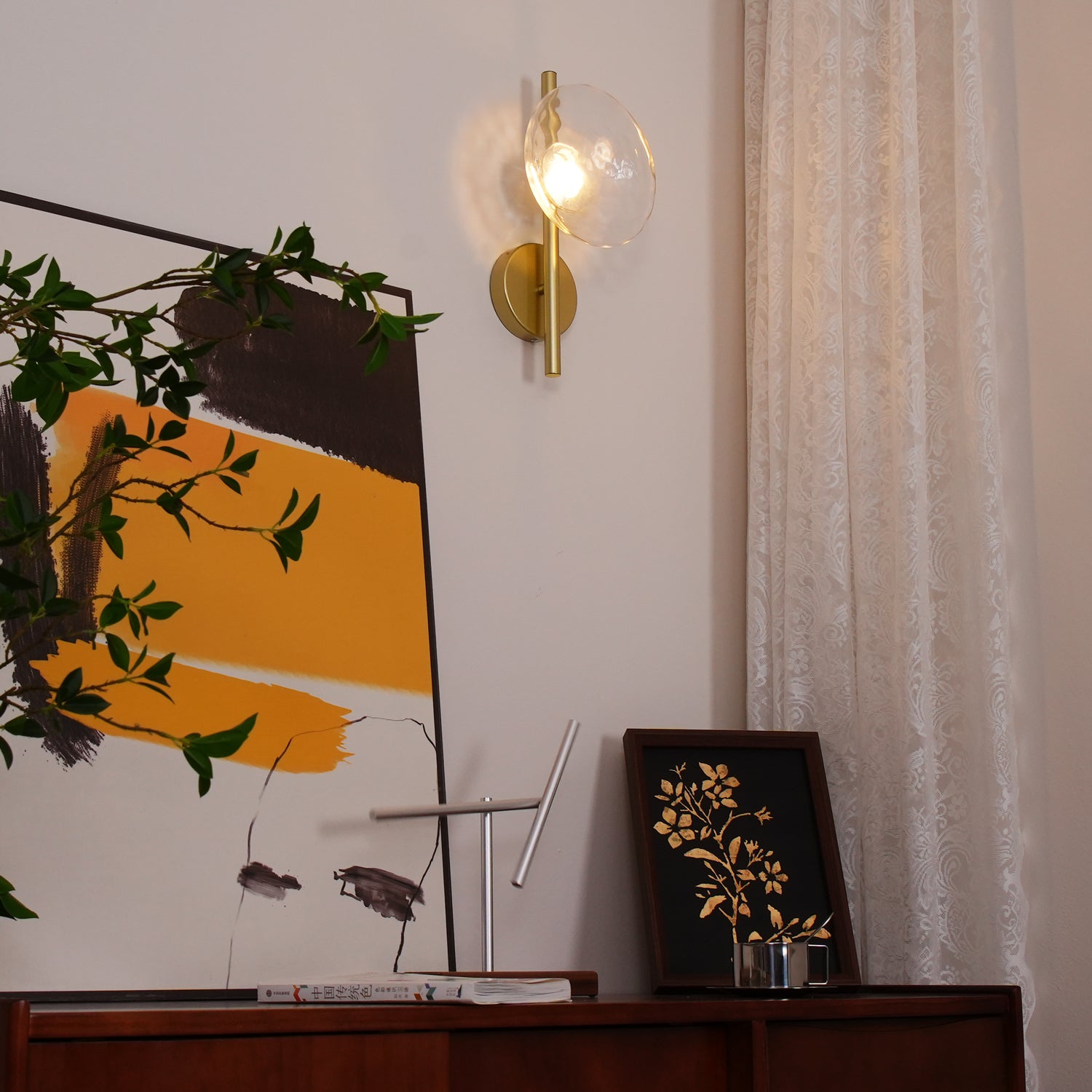 Nordic Round Design Ceto Glass Wall Light