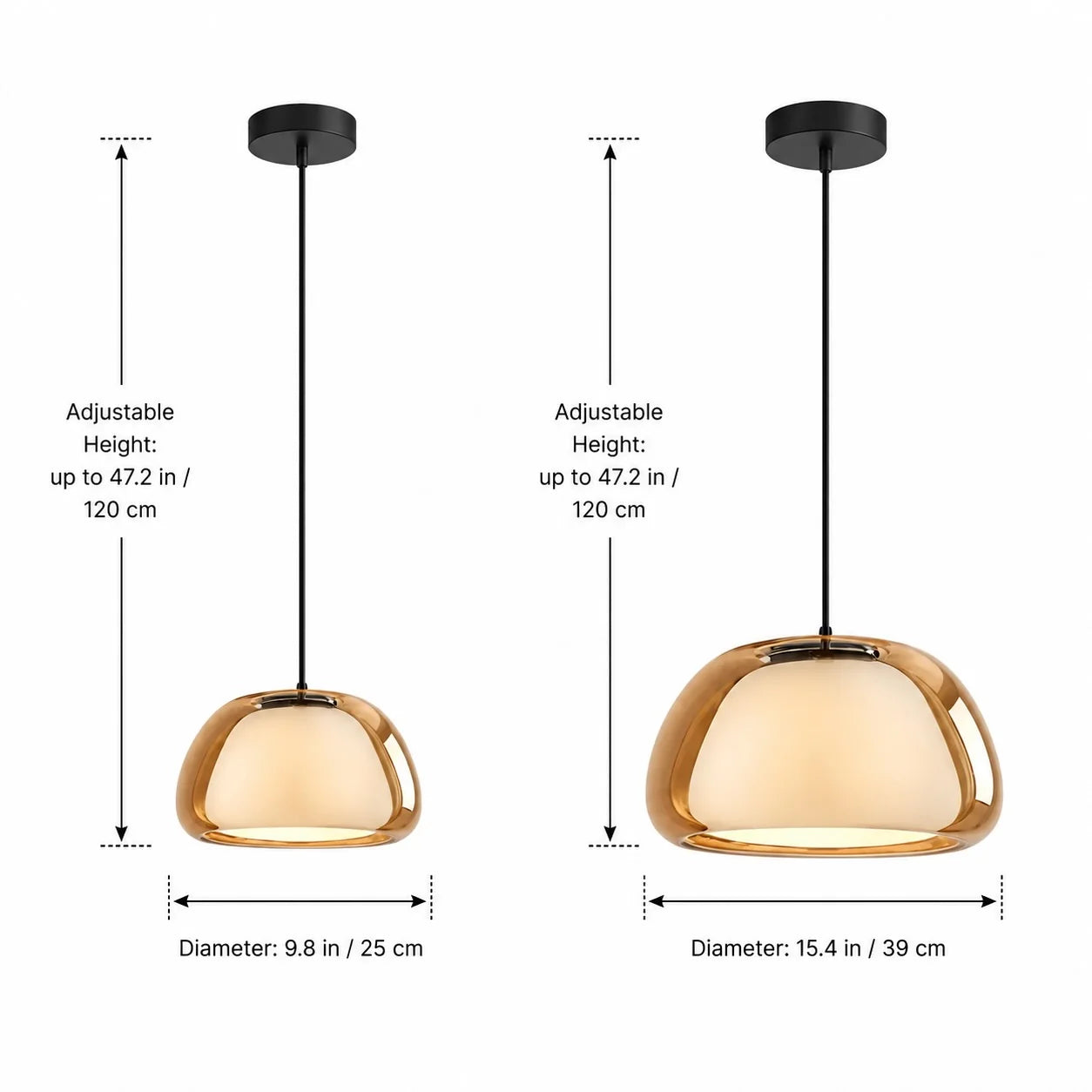 Nordic Jelly Glas Soho Pendelleuchte