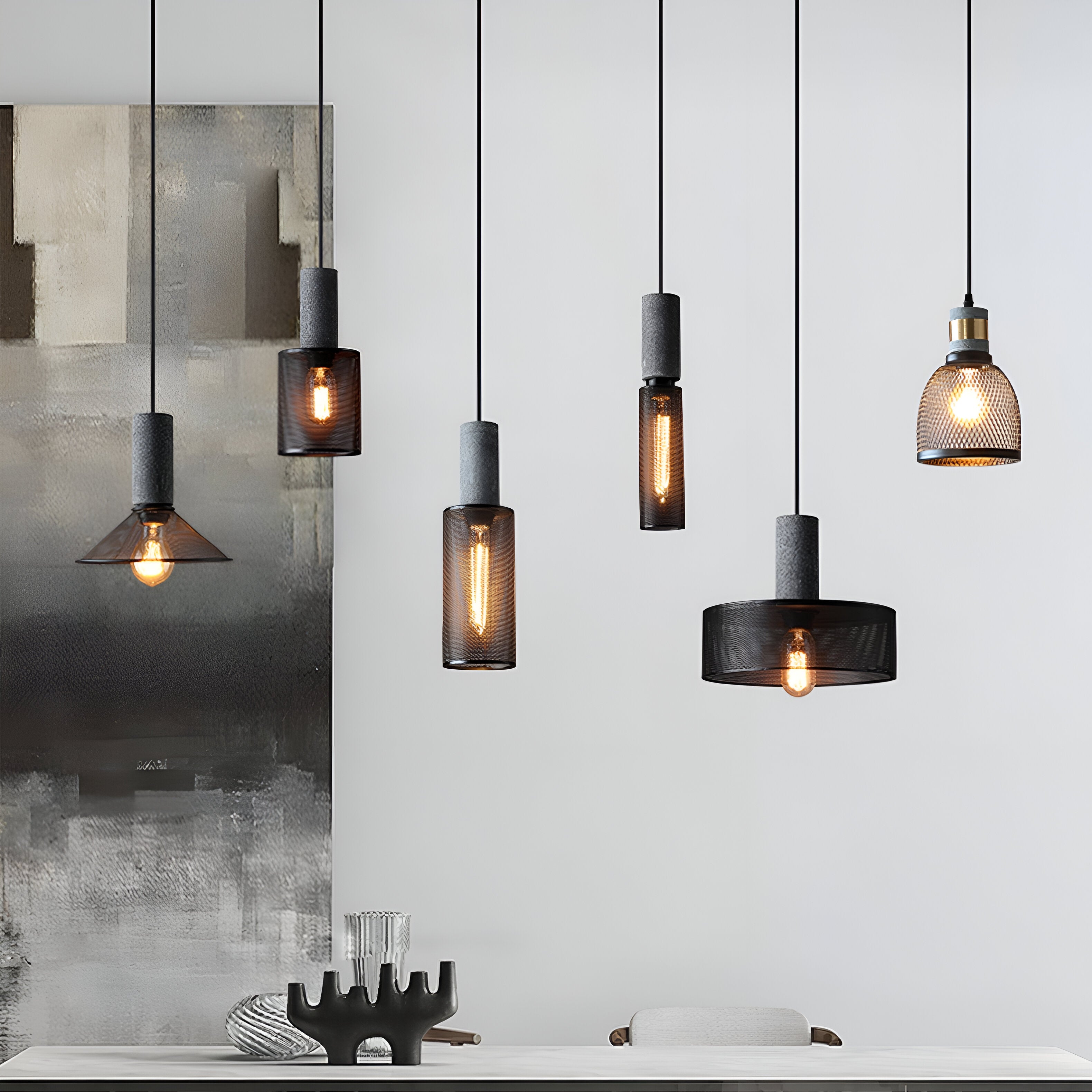Concrete Nordic Industrial Cement Pendant Light