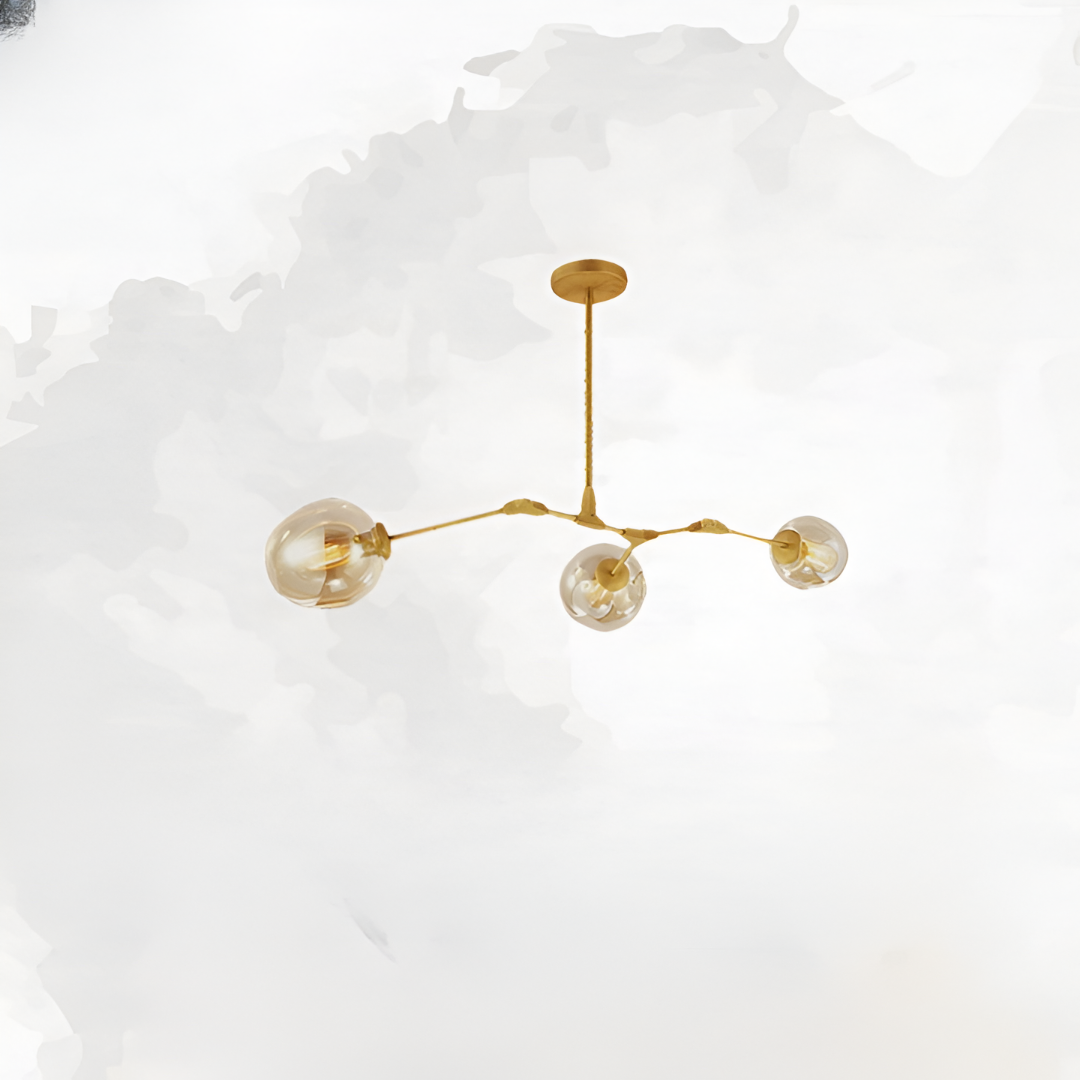 Nordic Tree Branch Multi-Head Wrought Iron LED Chandelier