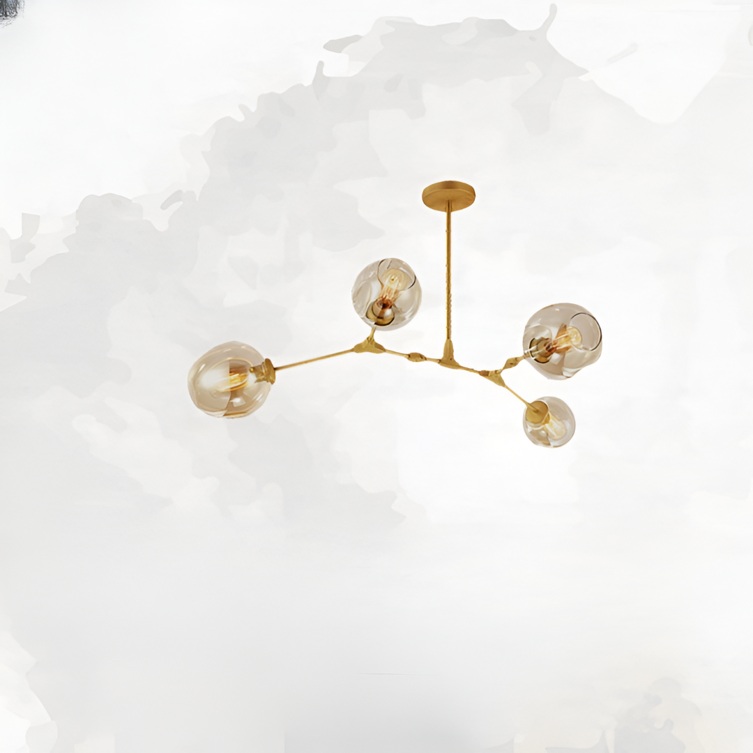 Nordic Tree Branch Multi-Head Wrought Iron LED Chandelier