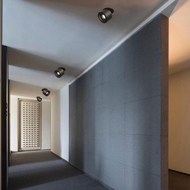 Lampada da soffitto LED a incasso cilindrica