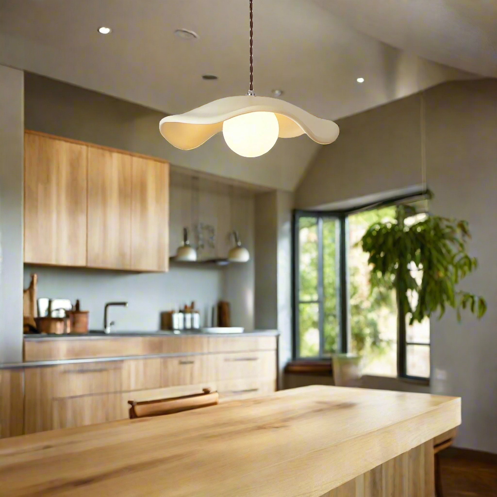 Yumi Sculptural Resin Elegance Minimalist Pendant Light