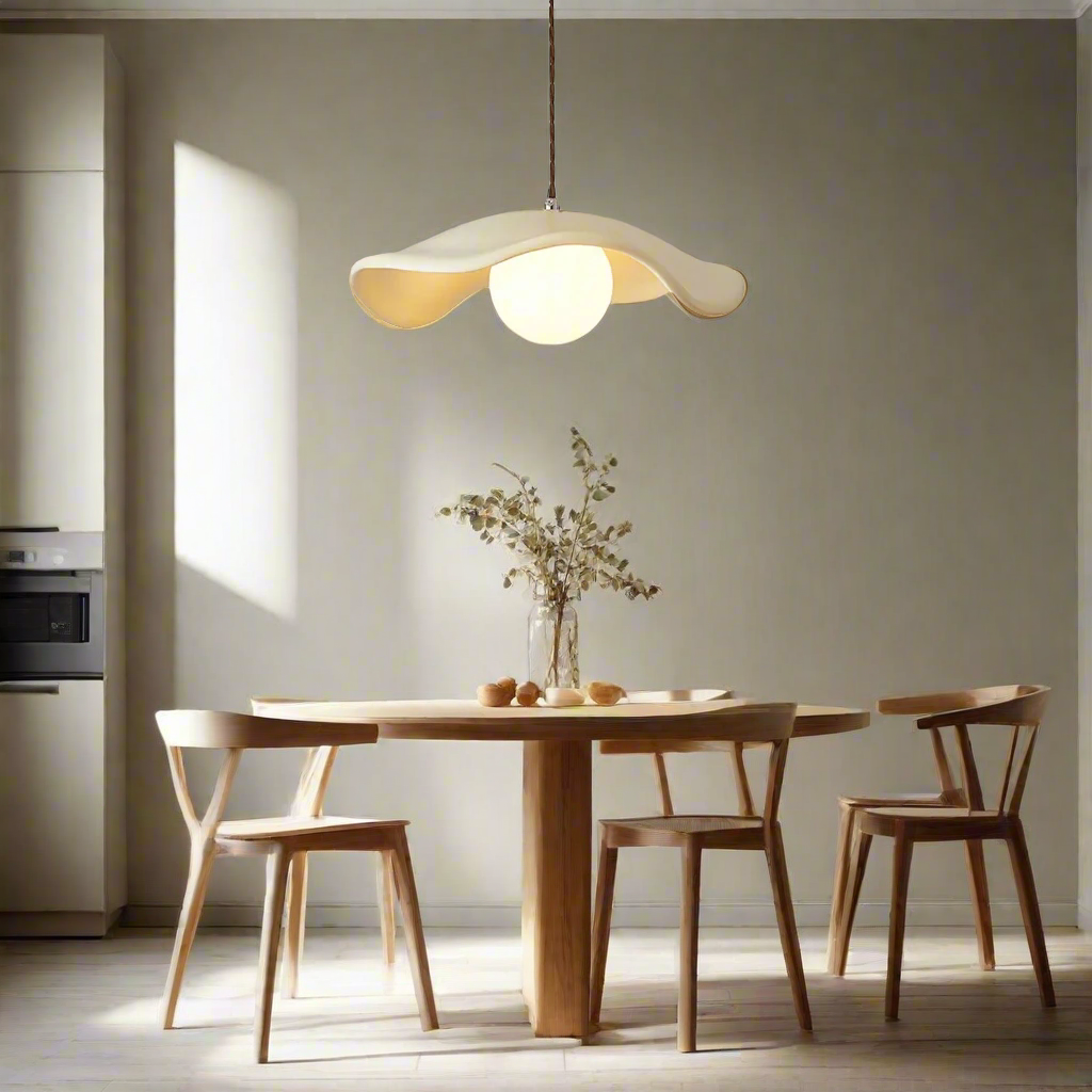 Yumi Sculptural Resin Elegance Minimalist Pendant Light