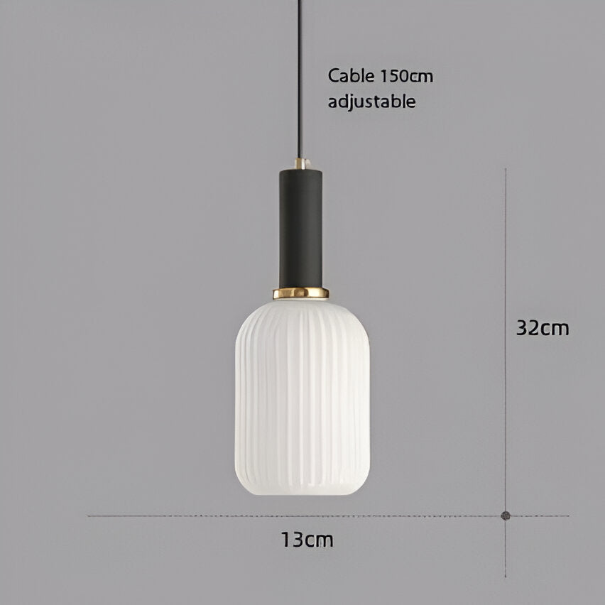 Nordische bunte Glaspendelleuchten