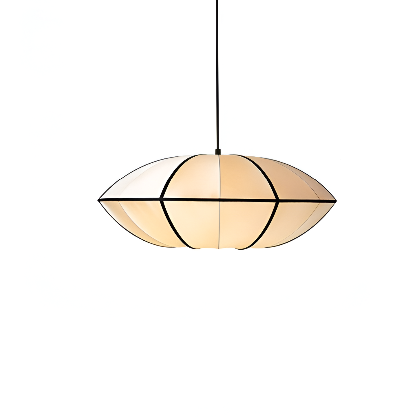 Japandi Silk Veil Pendant Light