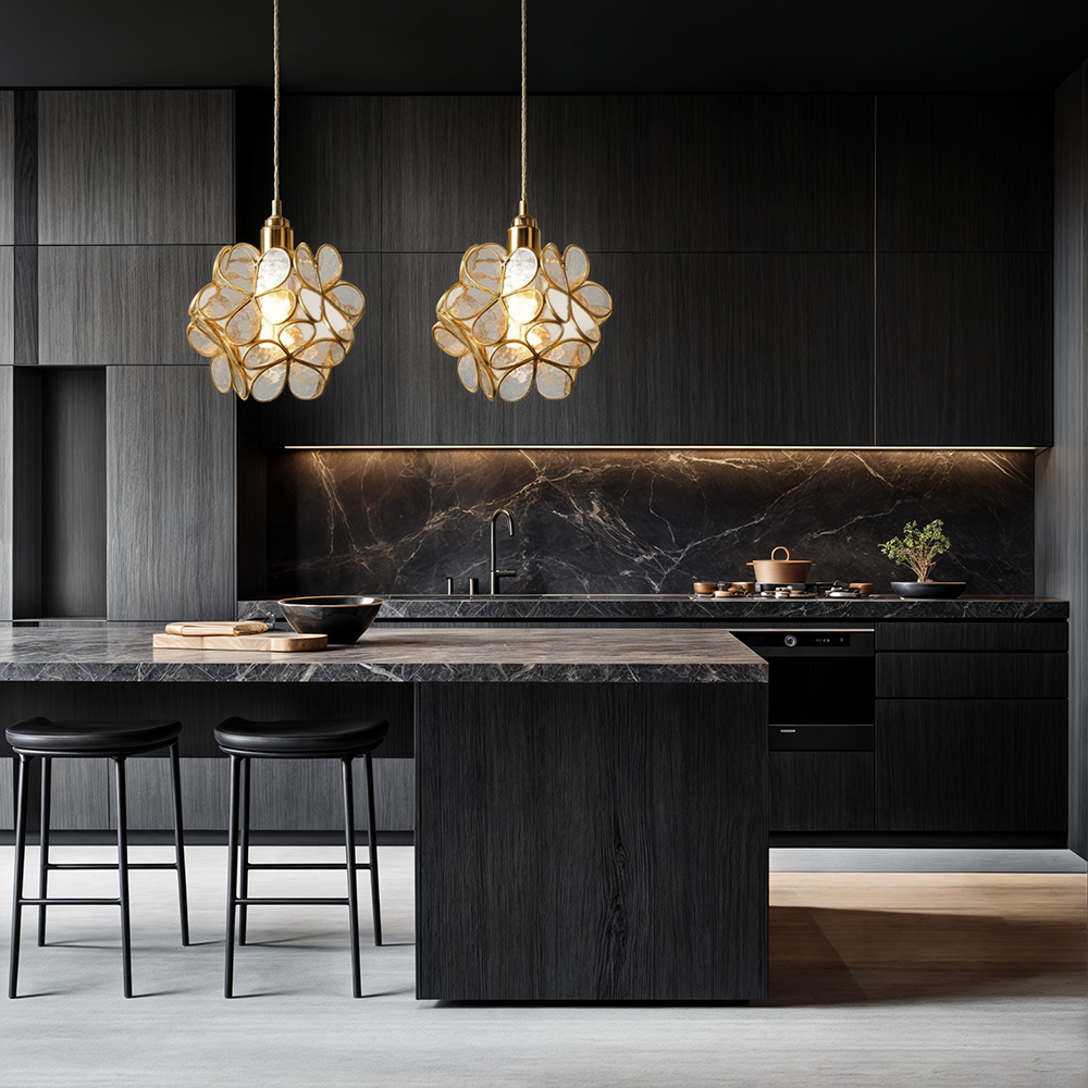 Blooming Nordic Flower Glass Pendant Light