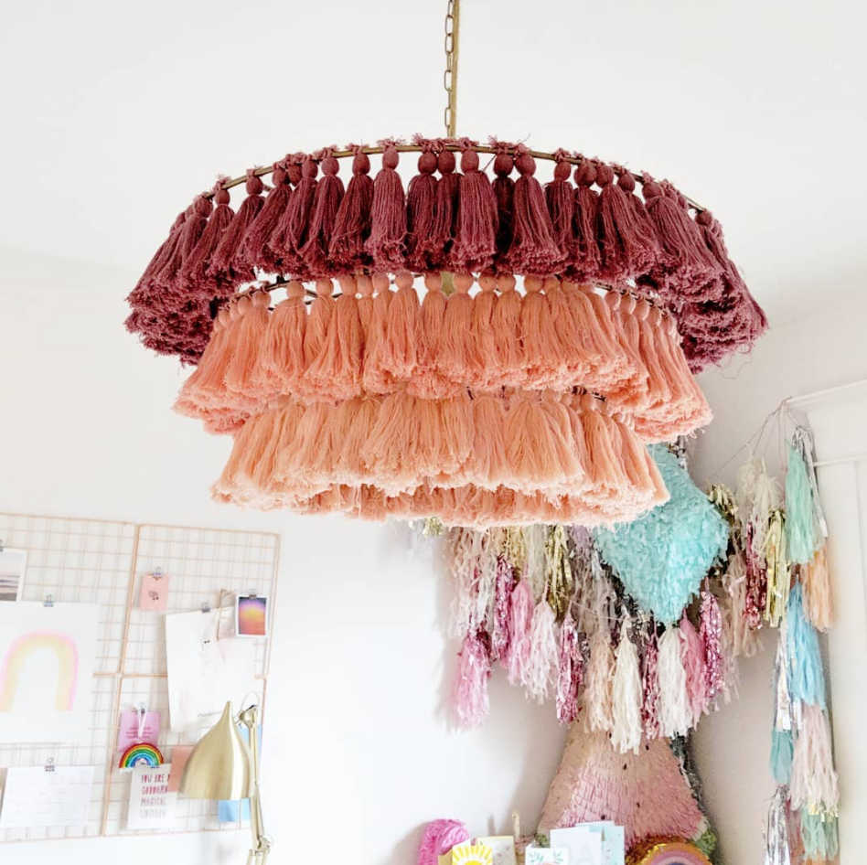 Fabric Tassel Bohemian chandelier Light
