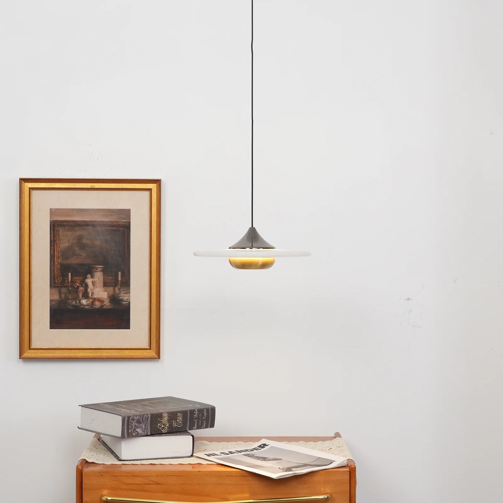 Celesto Disc Alabaster Minimalist Pendant Light