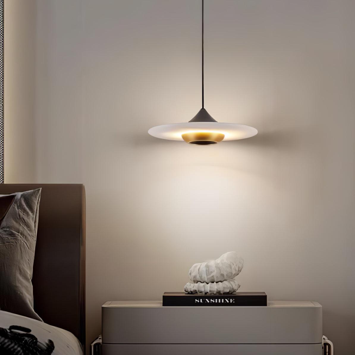 Celesto Disc Alabaster Minimalist Pendant Light