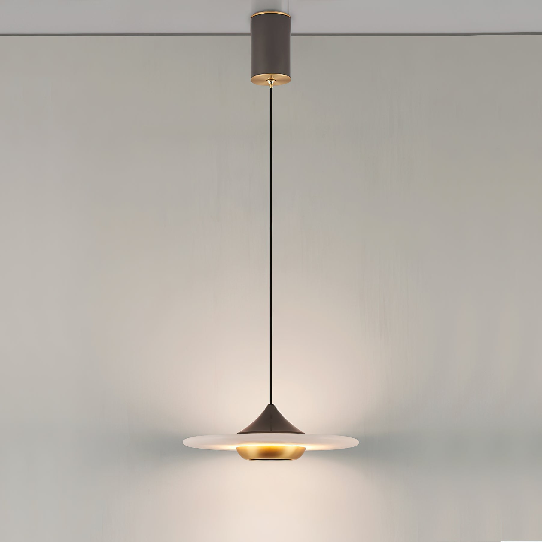 Celesto Disc Alabaster Minimalist Pendant Light