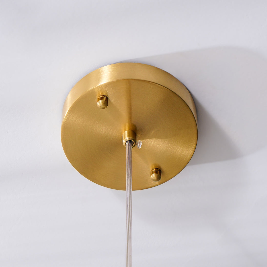 Living Sculpture Alabaster Brass Pendant Light