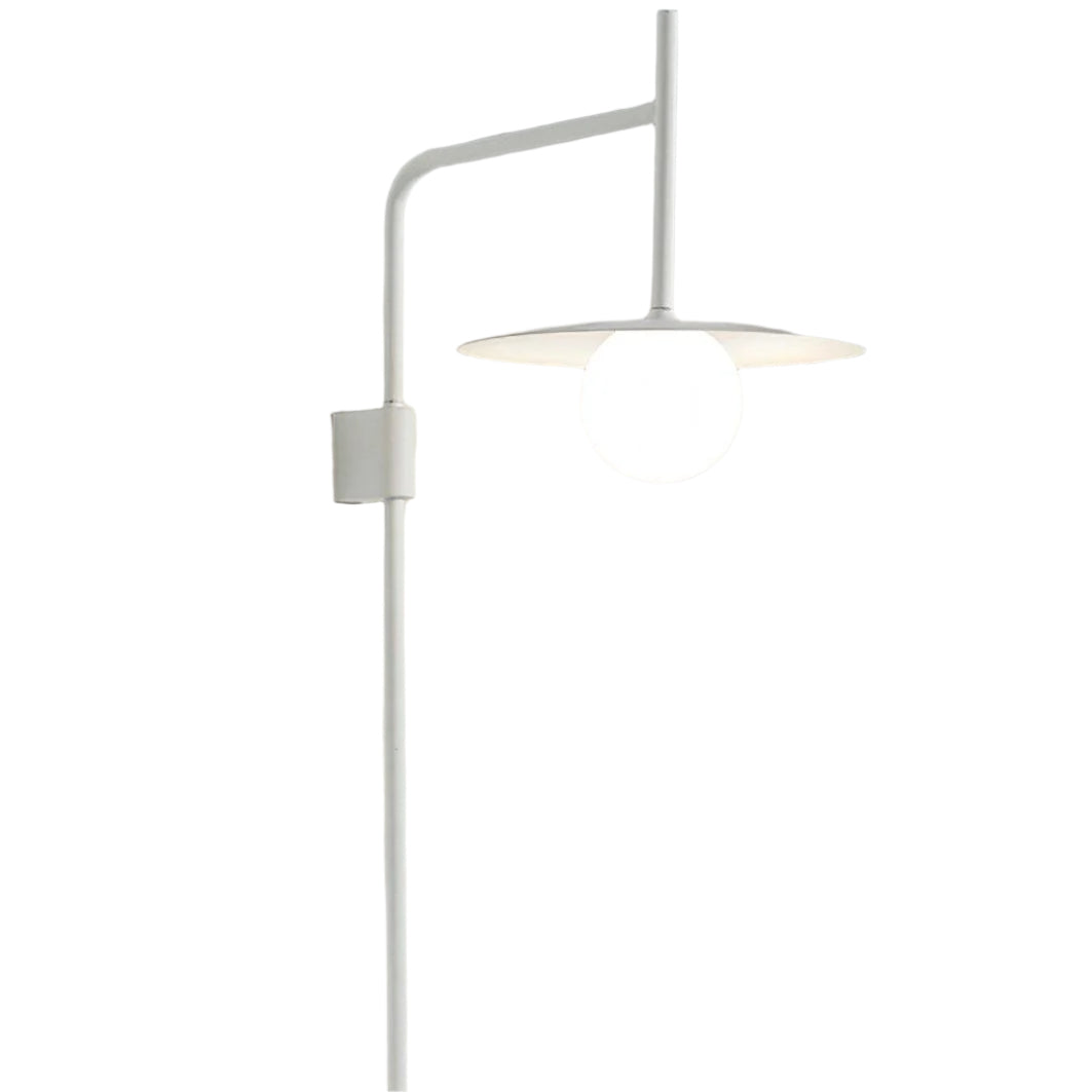 Ayumi Japandi Frosted Glass Minimalist Metal Wall Lamp