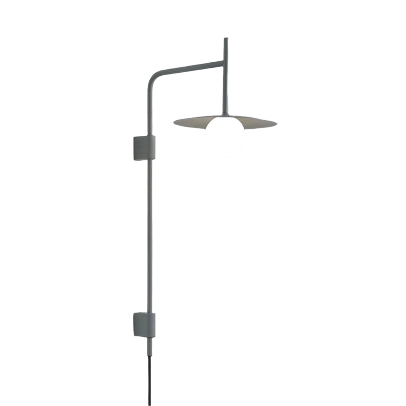 Ayumi Japandi Frosted Glass Minimalist Metal Wall Lamp