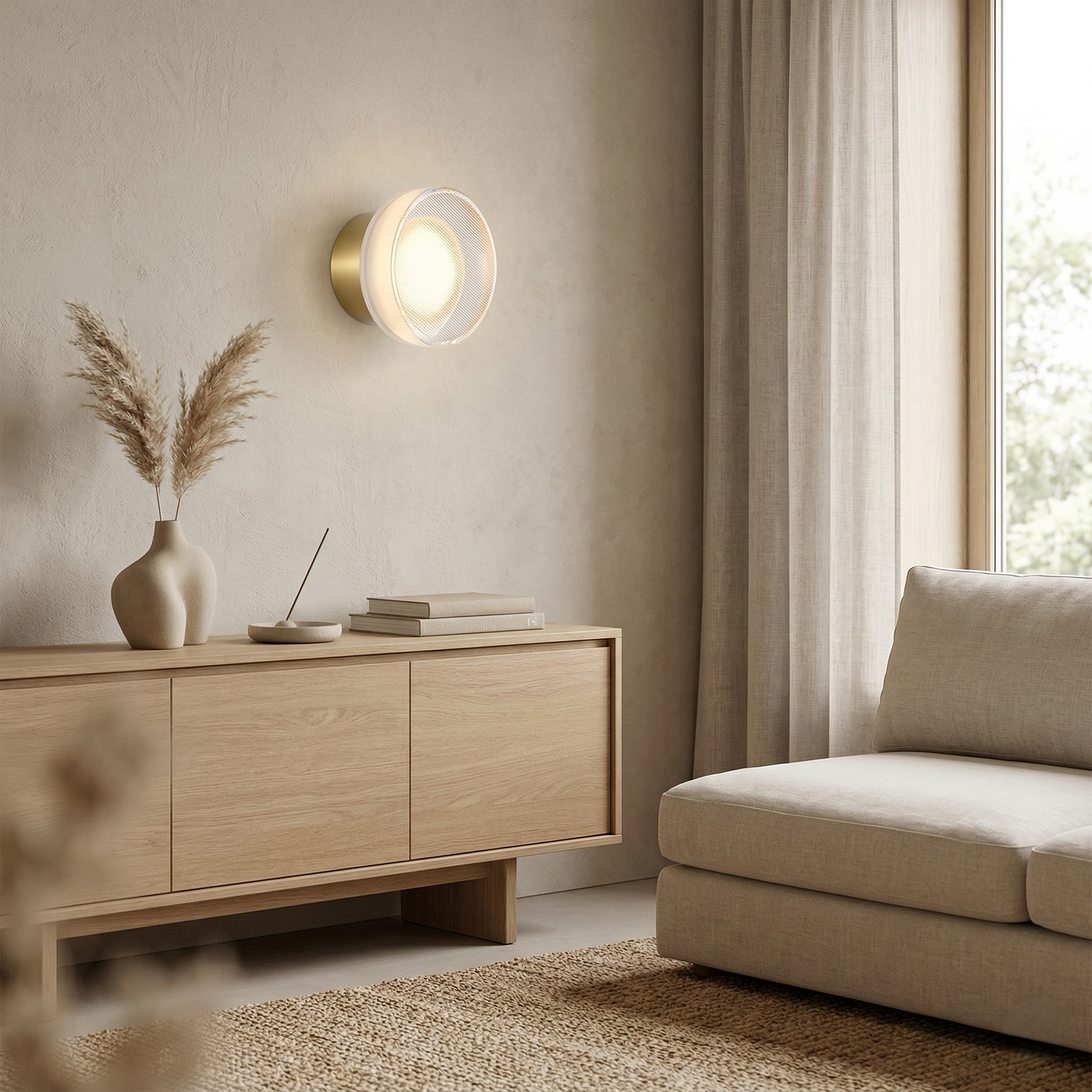 Aurel Nordic Frosted Acrylic Wall Lamp
