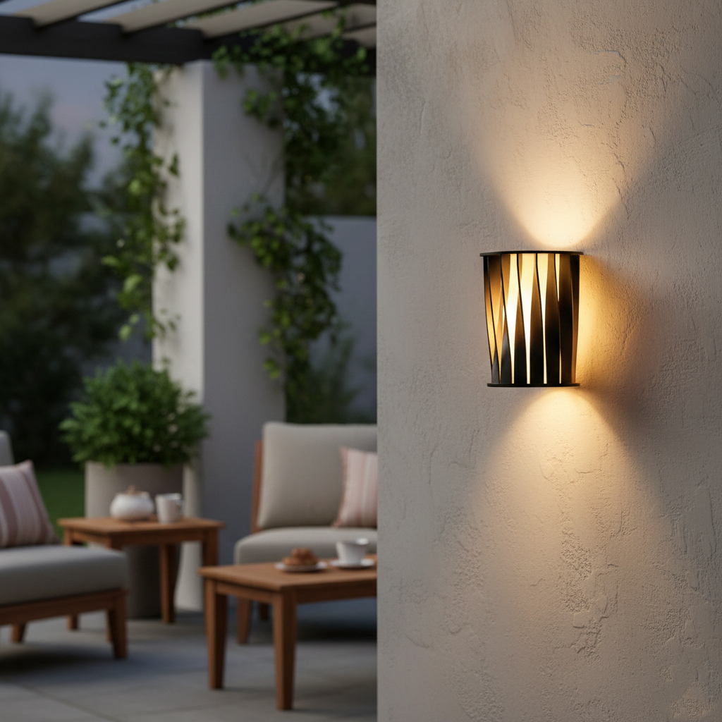 Lumo Modern Outdoor Metal Wall Light