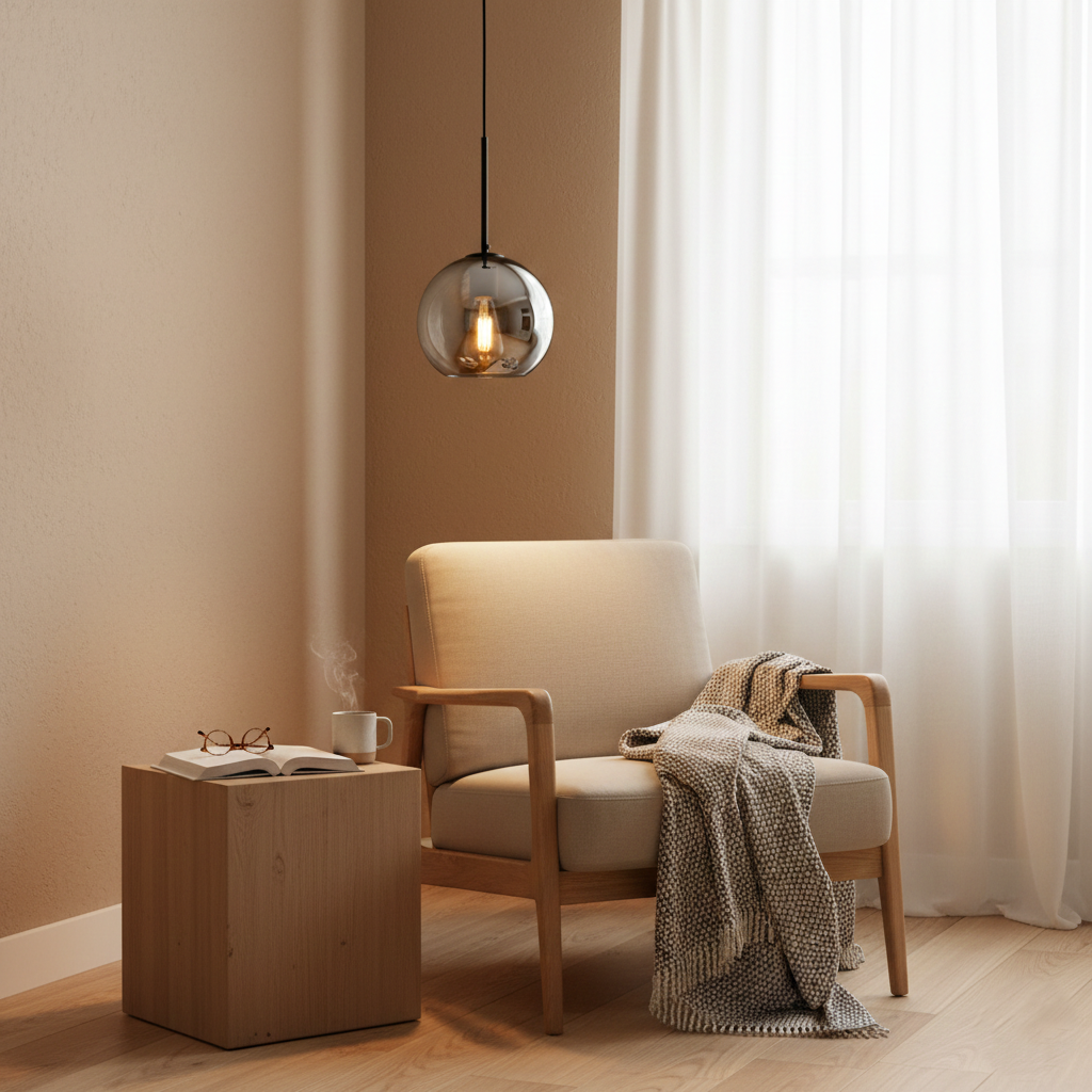 Solara Nordic Spherical Glass Pendant Light