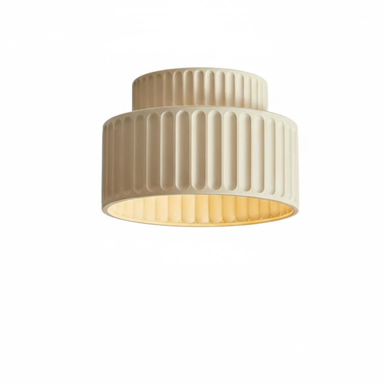 Lilith Retro Harz Semi-Flush Deckenleuchte