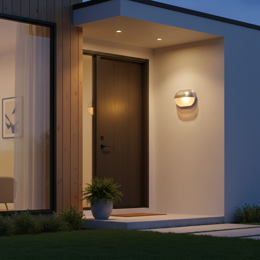 Aldric Retro Industrial Outdoor Glass Wall Lamp