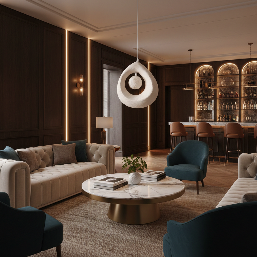 Hayami Wabi Sabi Resin Pendant Light