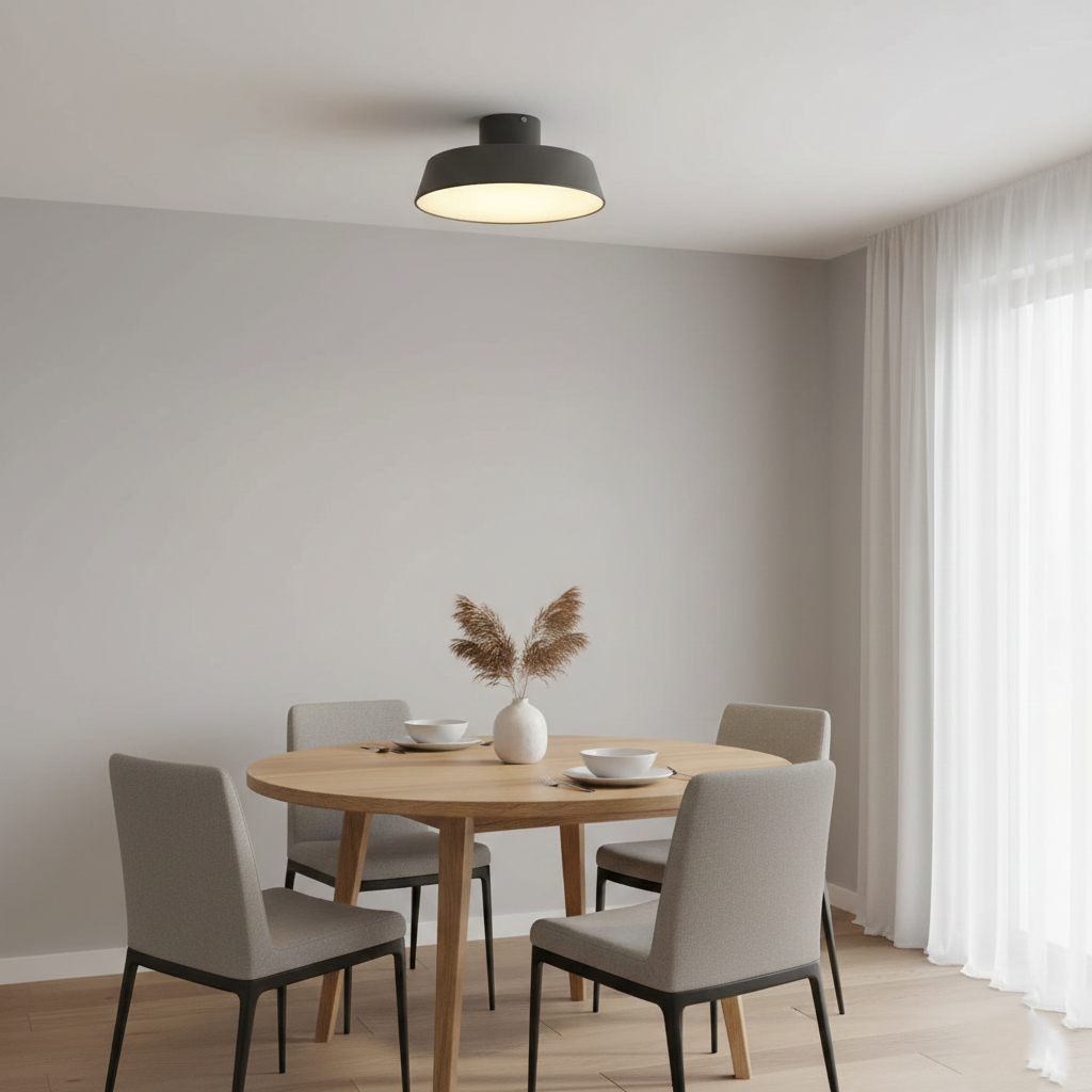 Lampada da soffitto a LED rotonda in alluminio minimalista nordico