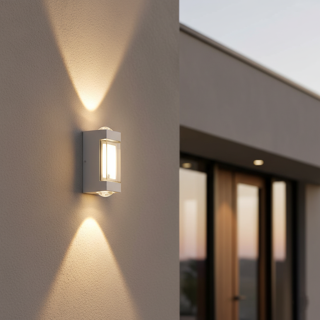 Nordic Up Down Acrylic Waterproof Minimalist Outdoor Wall Light