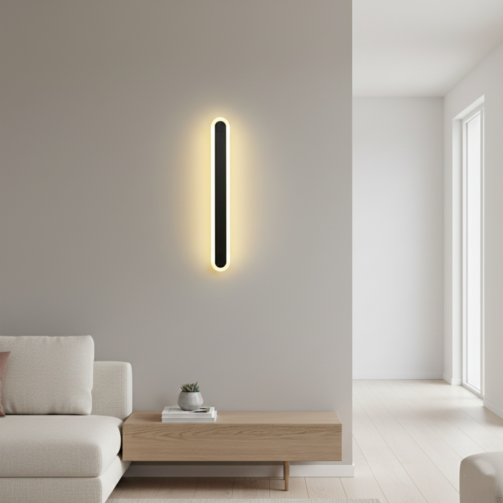 Edge Minimalist Metal Oval IP65 WaterProof Outdoor Wall Light