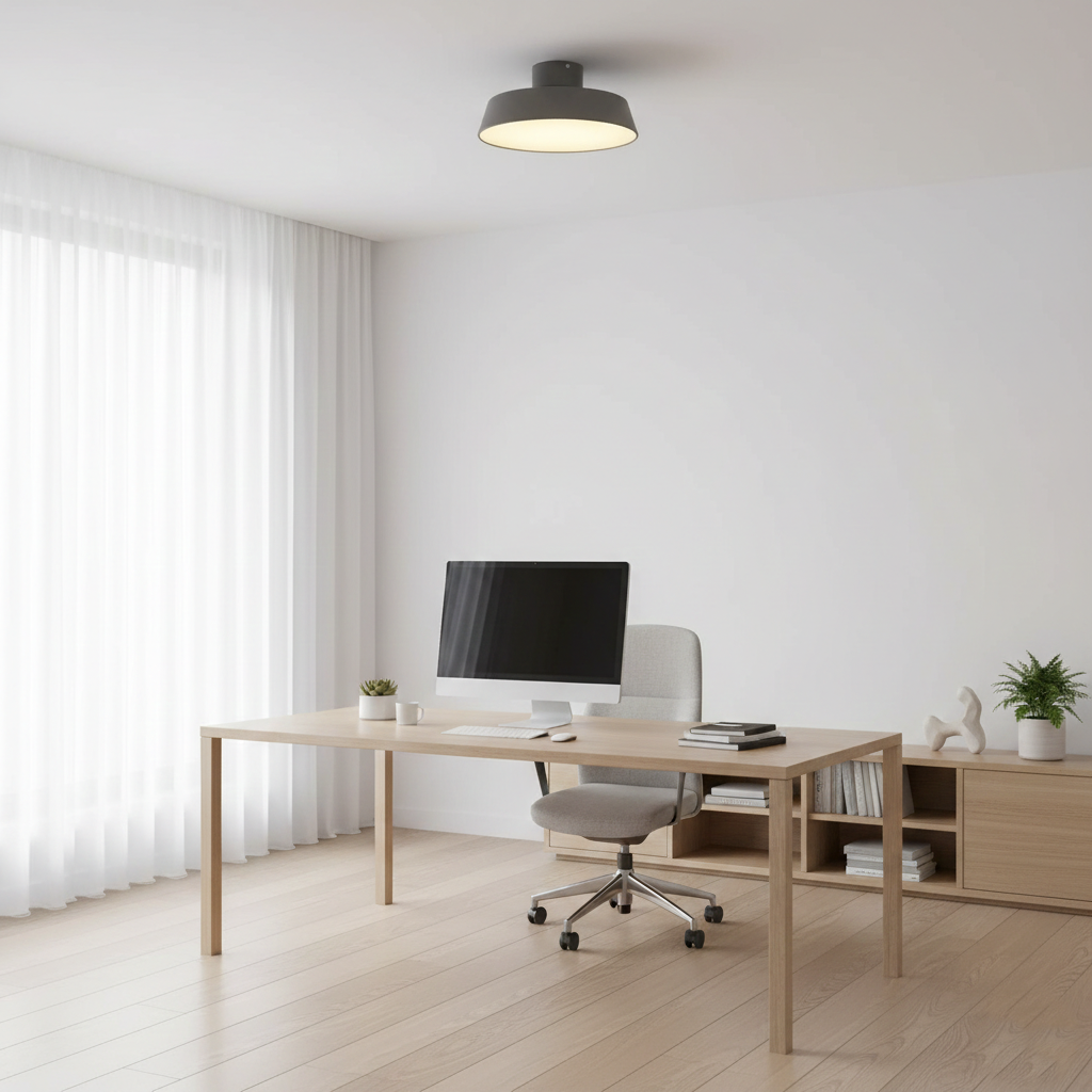 Lampada da soffitto a LED rotonda in alluminio minimalista nordico