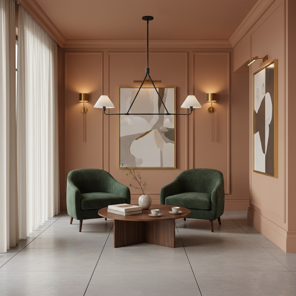 Beatrix Modern Linen Pendant Light