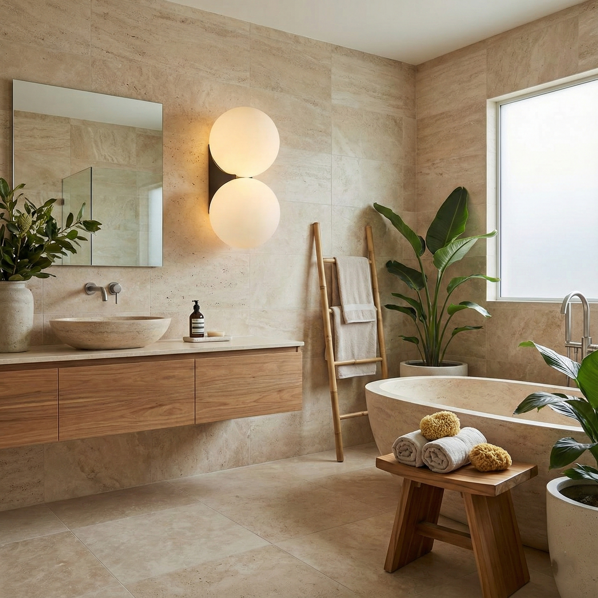 Lunaris Modern White Glass Globe Wall Light