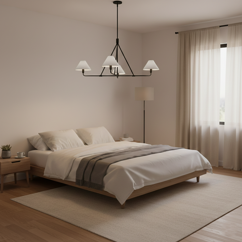 Beatrix Modern Linen Pendant Light