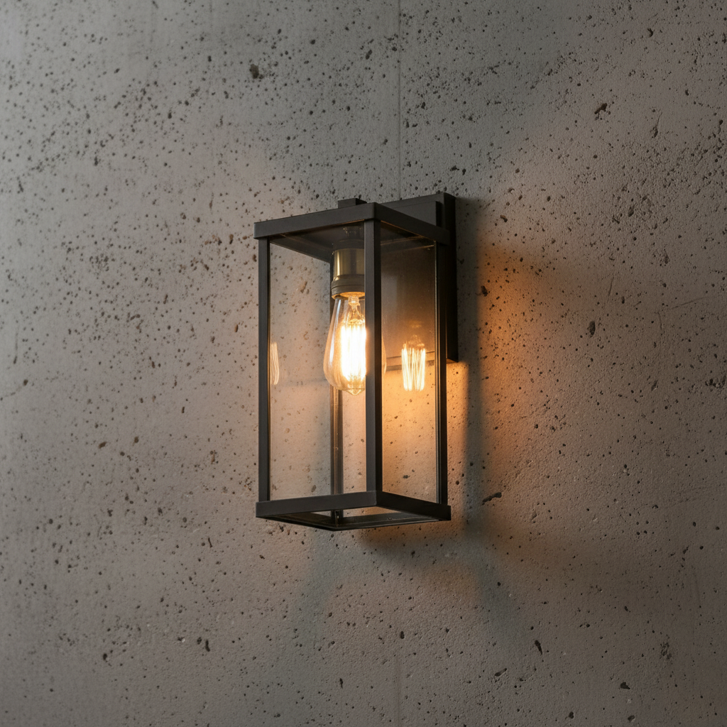 Lampada da parete esterna Retro Radenko in vetro