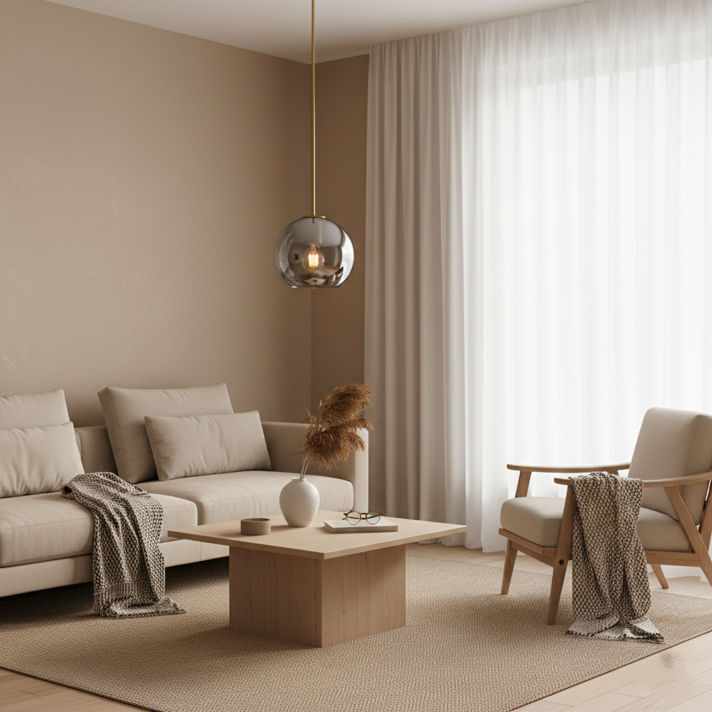 Solara Nordic Spherical Glass Pendant Light